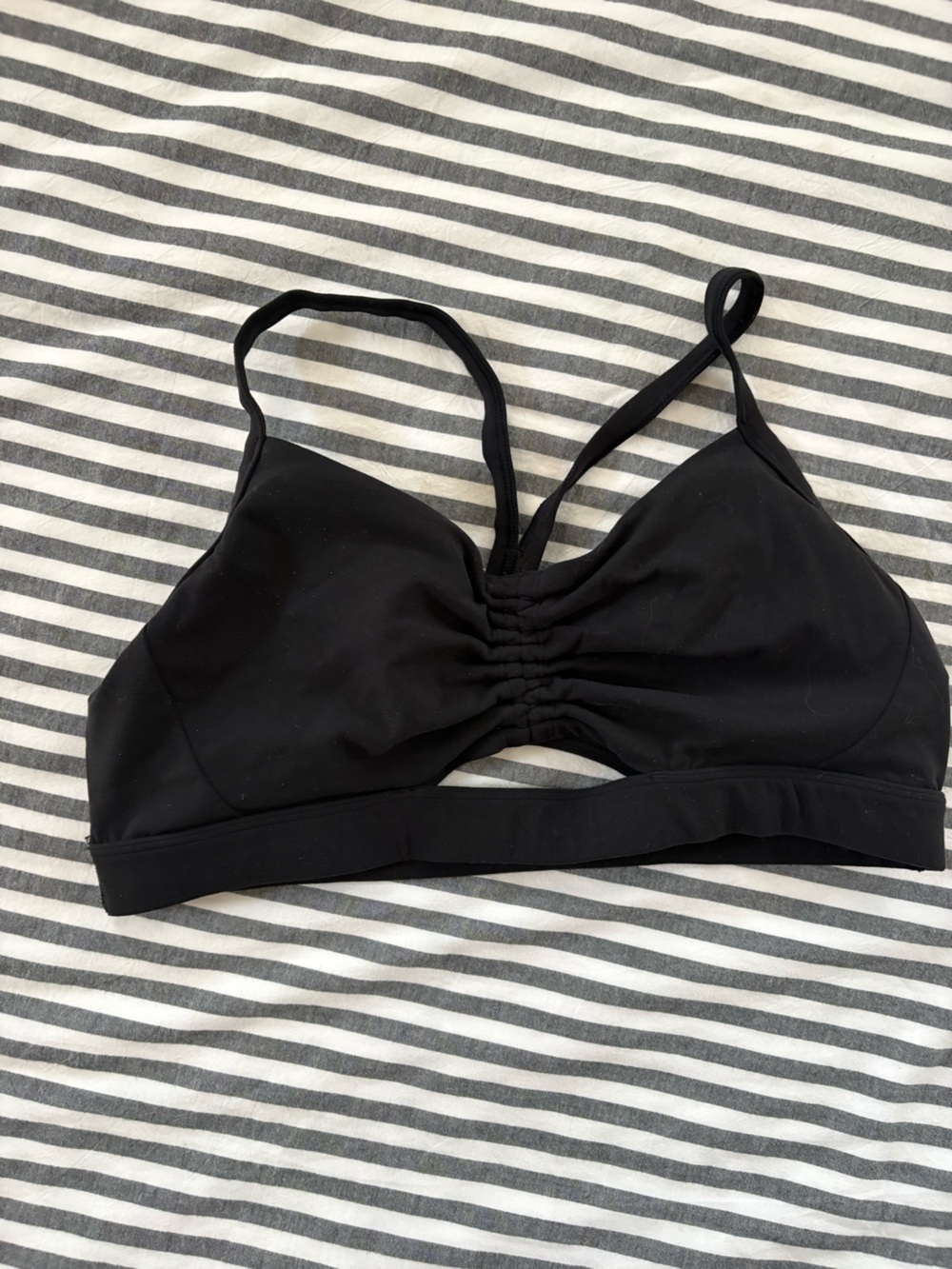 NWOT Athleta Black Ruched Bikini Top for Kids